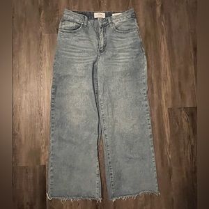 cotton on wide leg cropped jeans